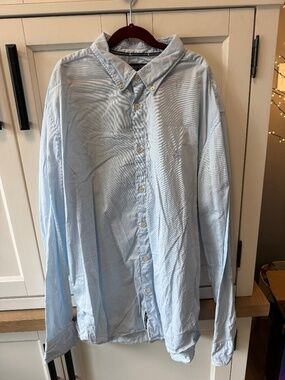 Marc O'Polo Light Blue Button Down Shirt Regular Fit Long Sleeve Men's XL 43/44